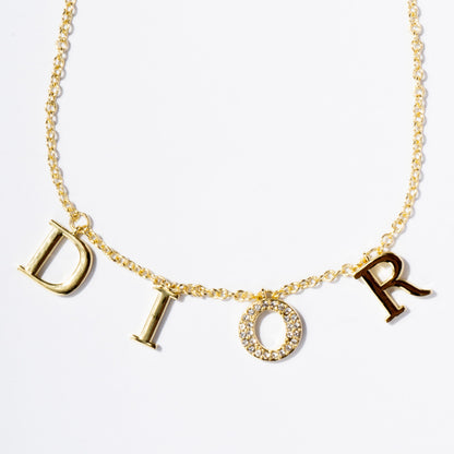Exclusive Gold DR Necklace