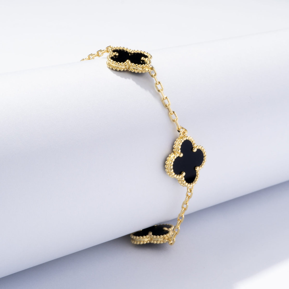 BLOOM Black & Gold Two-Tone Bracelet